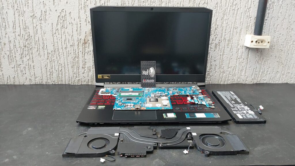 Note Gamer - Limpeza Interna